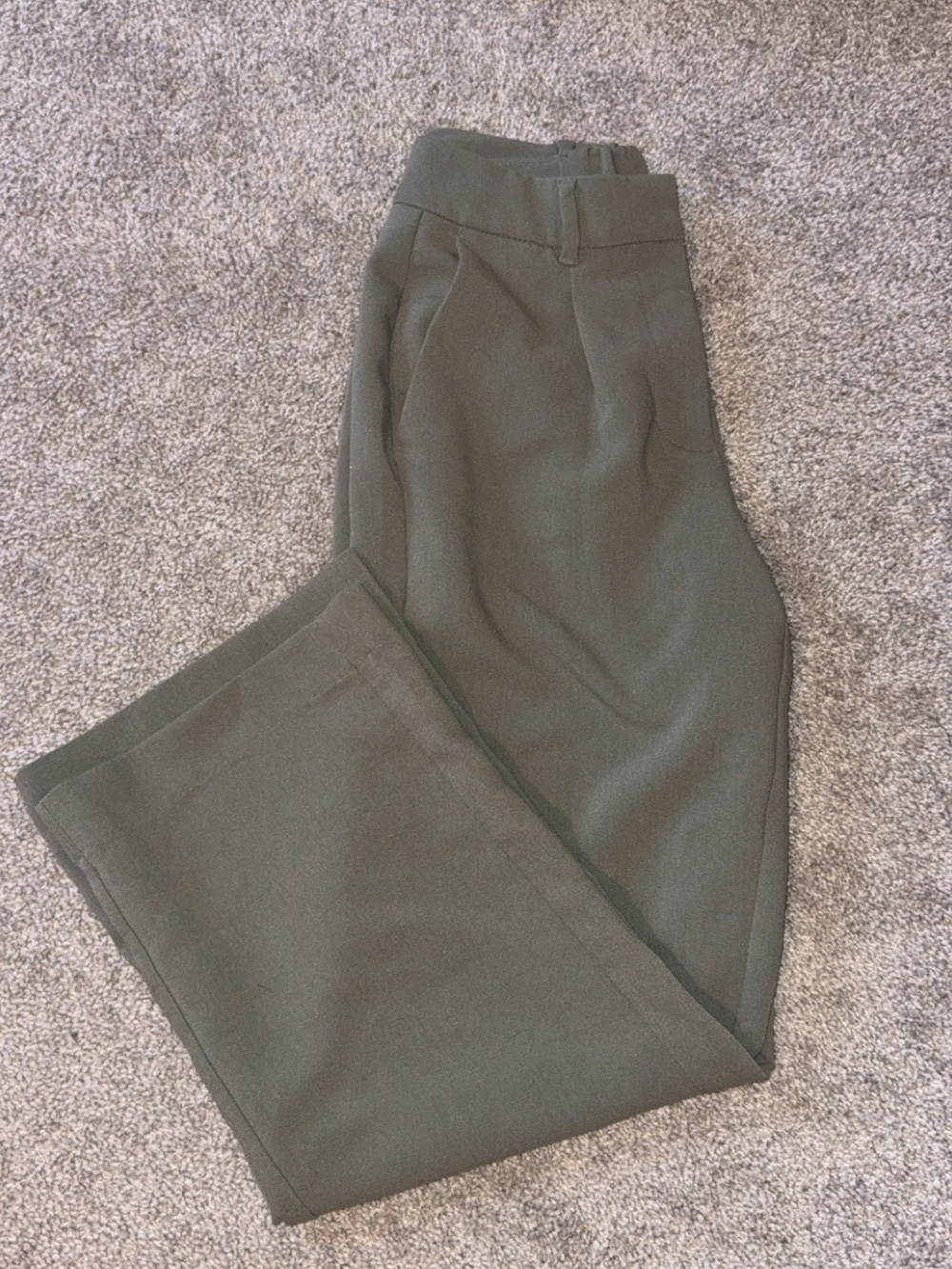 Old Navy Olive Green Wide Leg Trousers